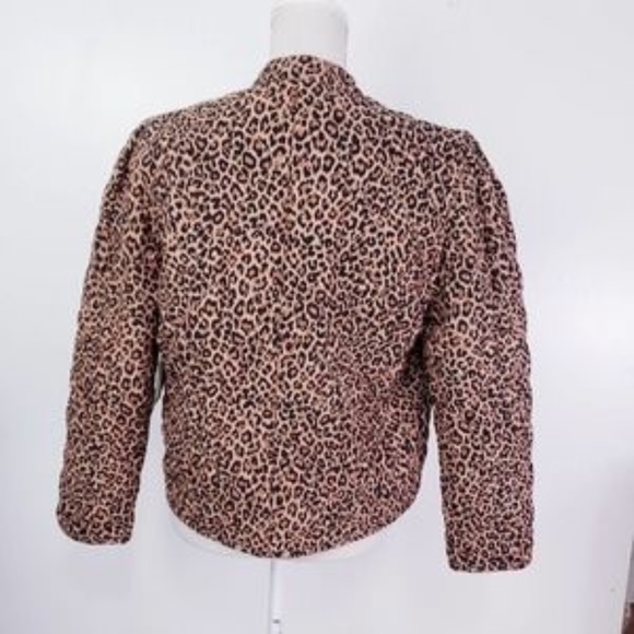 Something Navy Reversible Quilted Jacket leopard - Picture 3 of 4